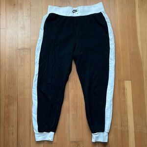 Nike Air Black and White Joggers
